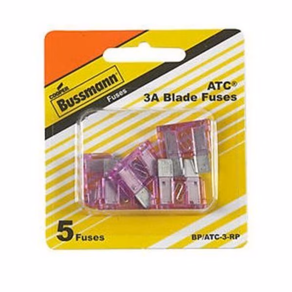 Automotive Fuse, ATC Series, 3A, 32V DC, Non-Indicating